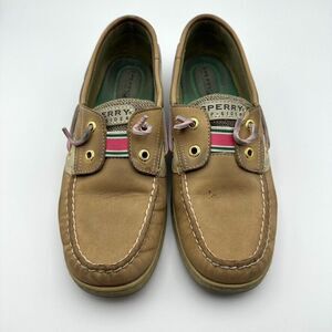 Sperry‎ Top-Sider Boat Shoes Rainbowfish Tan Slip On Women Size 8.5M